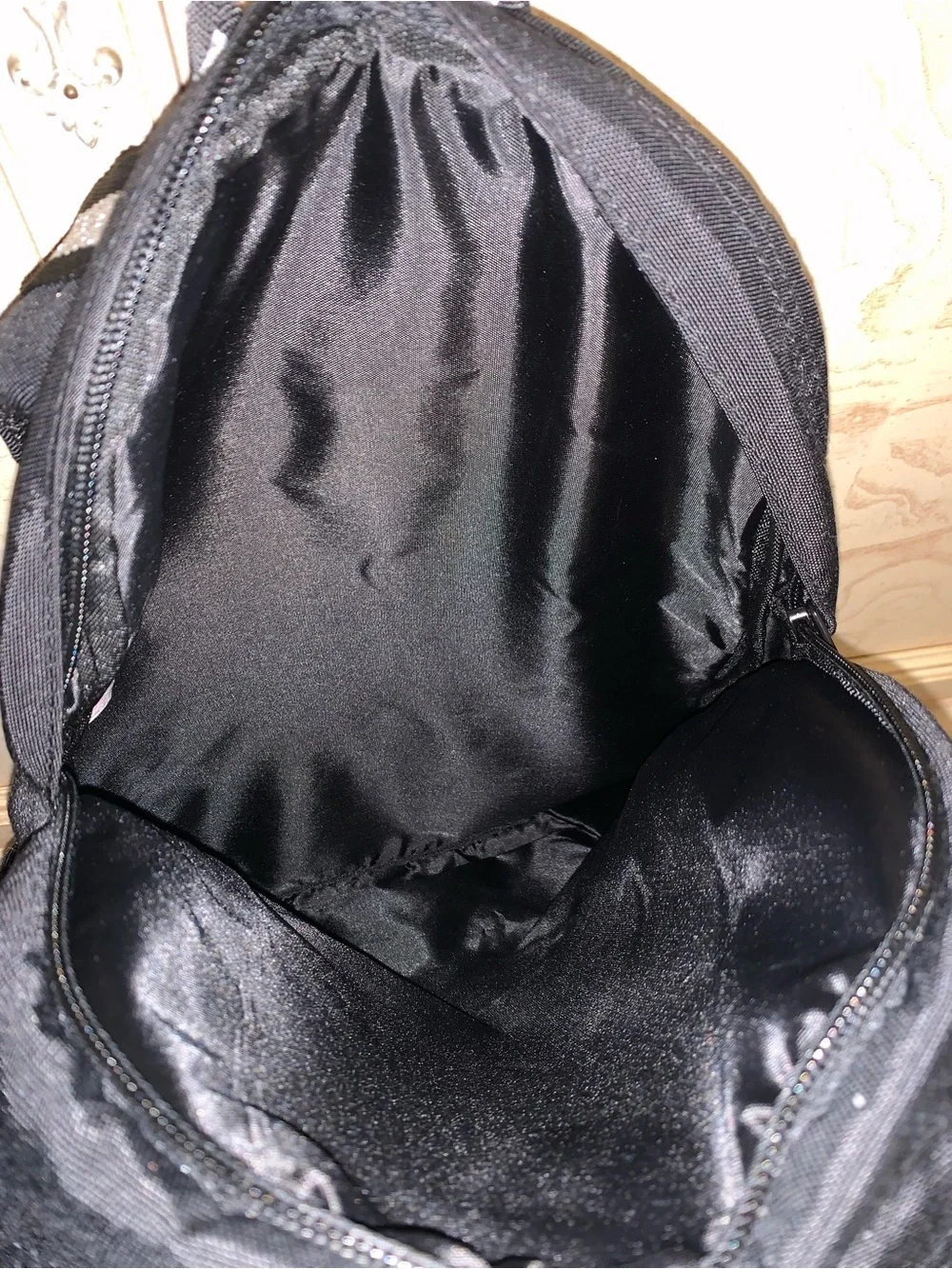 Victoria’s Secret PINK bling iridescent rhinestone campus backpack